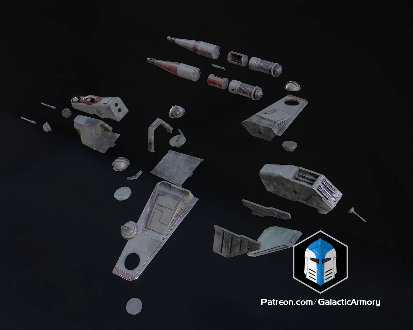 1:48 Scale LAAT Gunship - DIY - Image 4