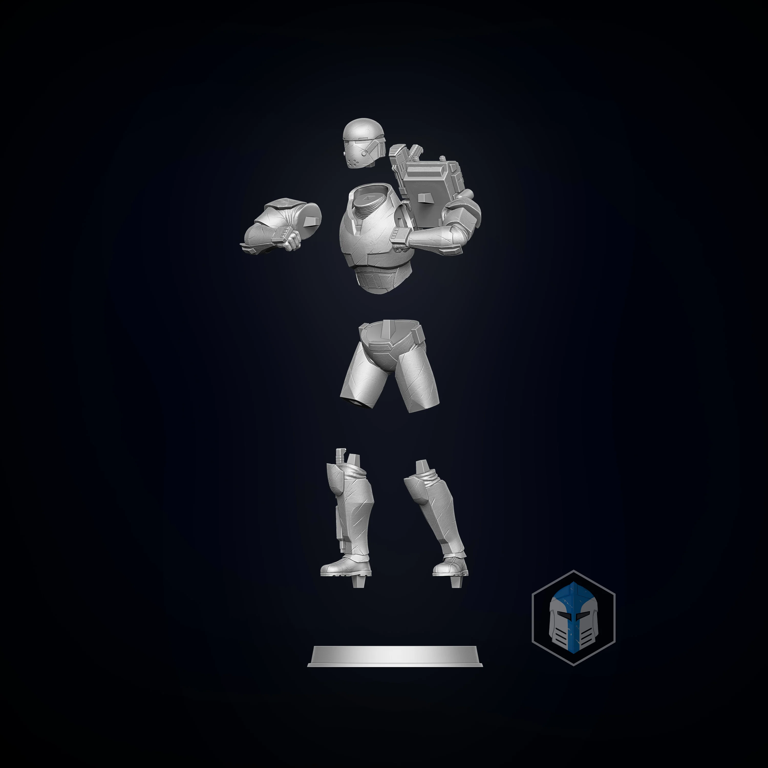 Bad Batch Wrecker Figurine - Pose 1 - 3D Print Files - Image 5