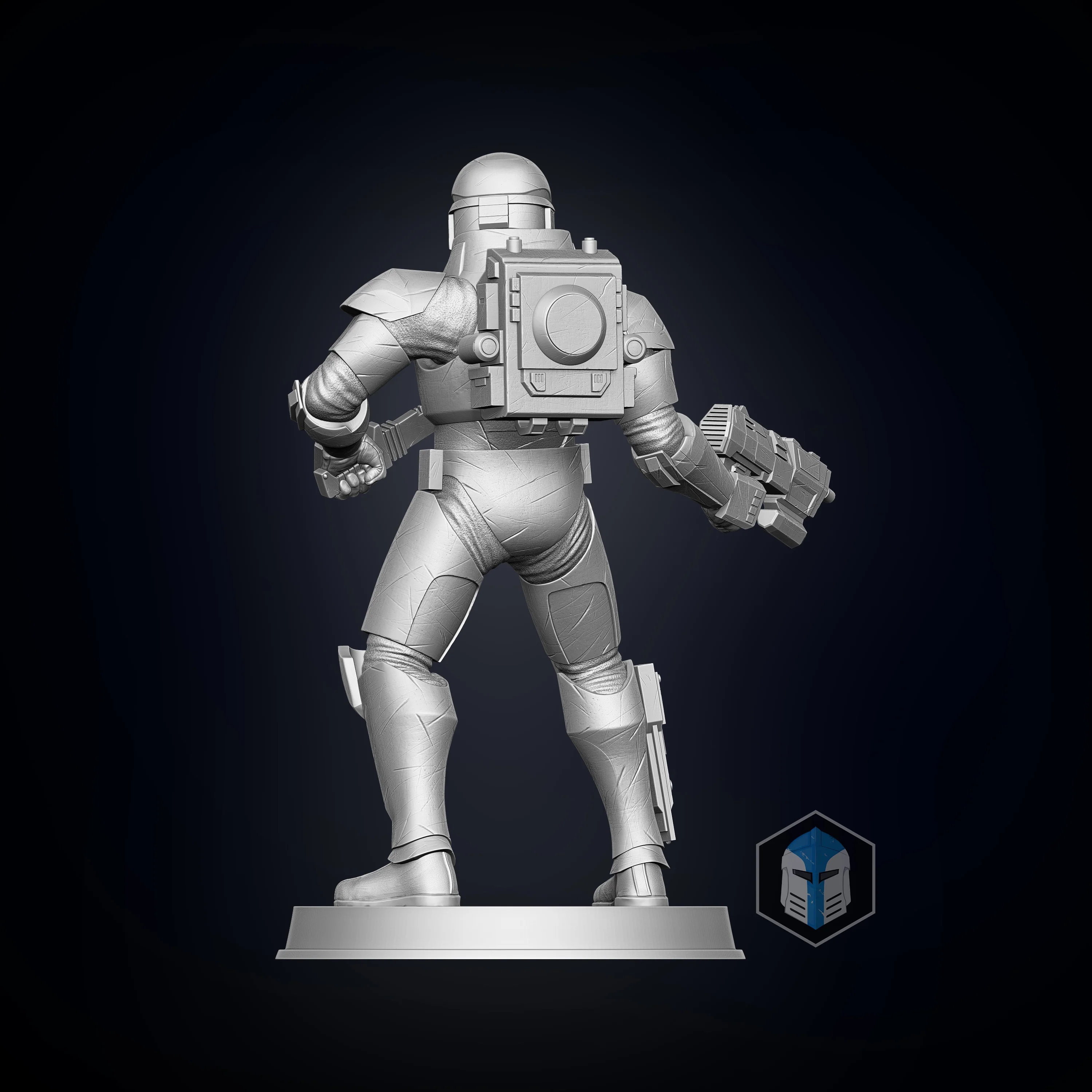 Bad Batch Wrecker Figurine - Pose 4 - 3D Print Files - Image 4
