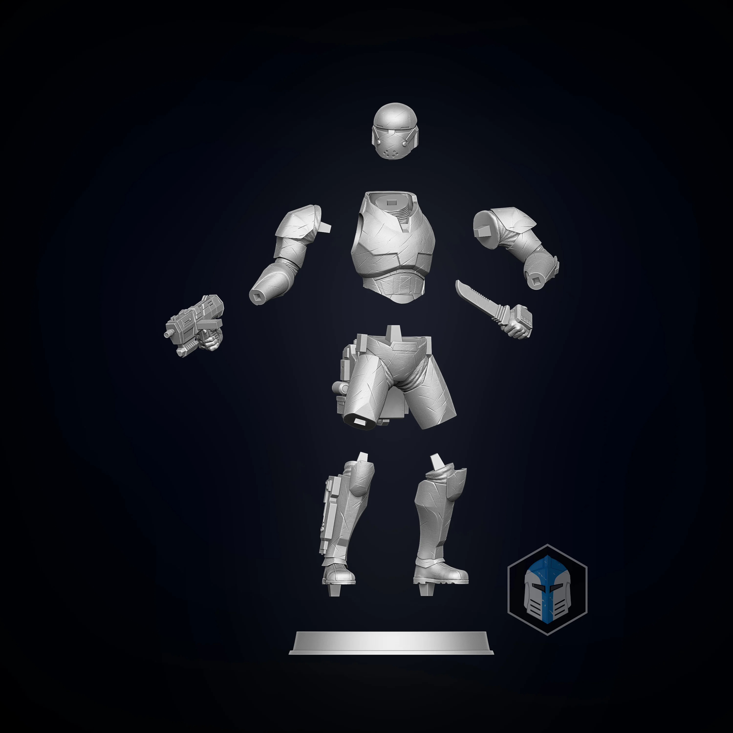 Bad Batch Wrecker Figurine - Pose 4 - 3D Print Files - Image 5