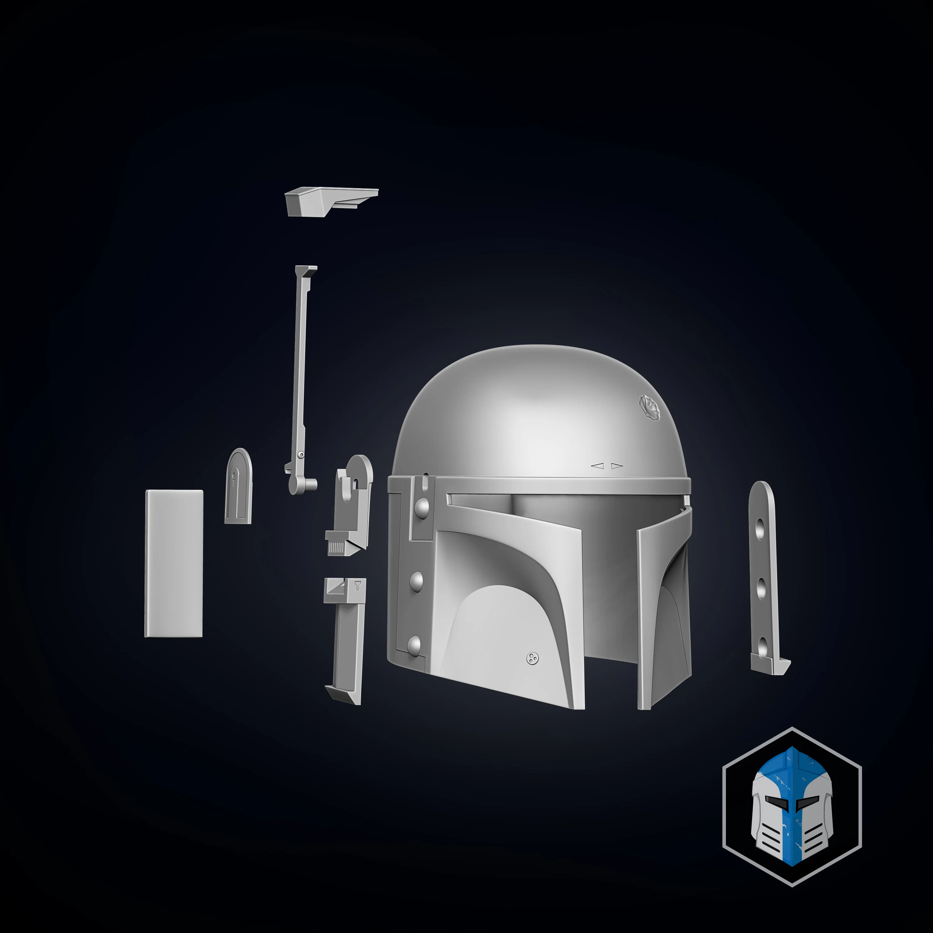 Boba Fett Helmet - 3D Print Files - Image 6