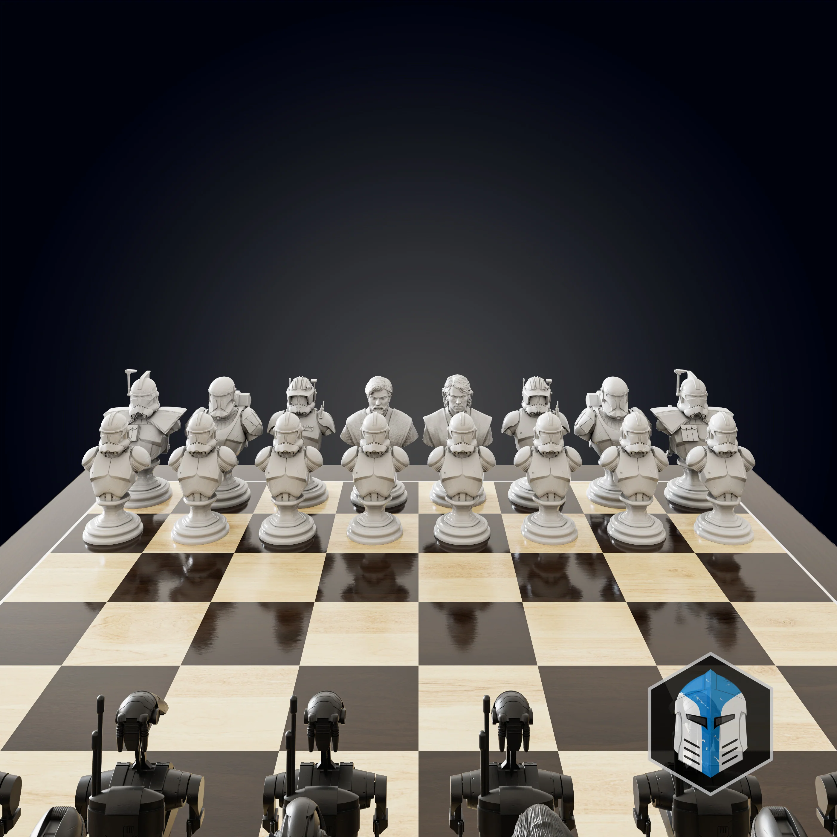 Clone Wars Republic/CIS Chess Set - 3D Print Files - Image 5