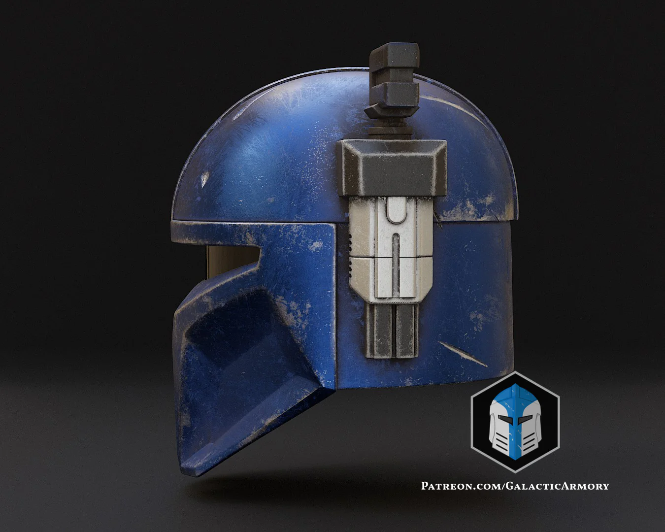 Heavy Mandalorian Helmet - 3D Print Files - Image 6
