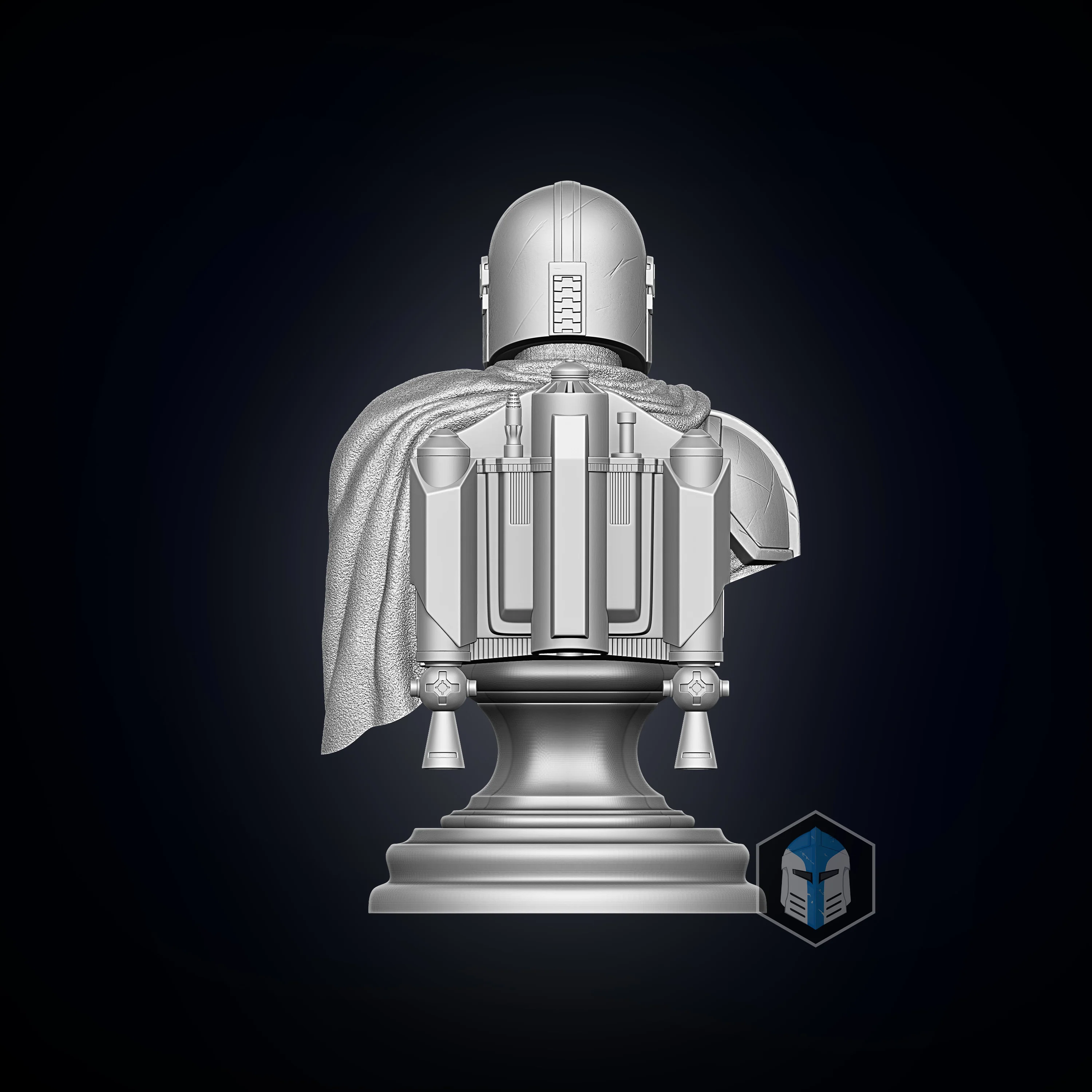 Mando Bust - 3D Print Files - Image 5