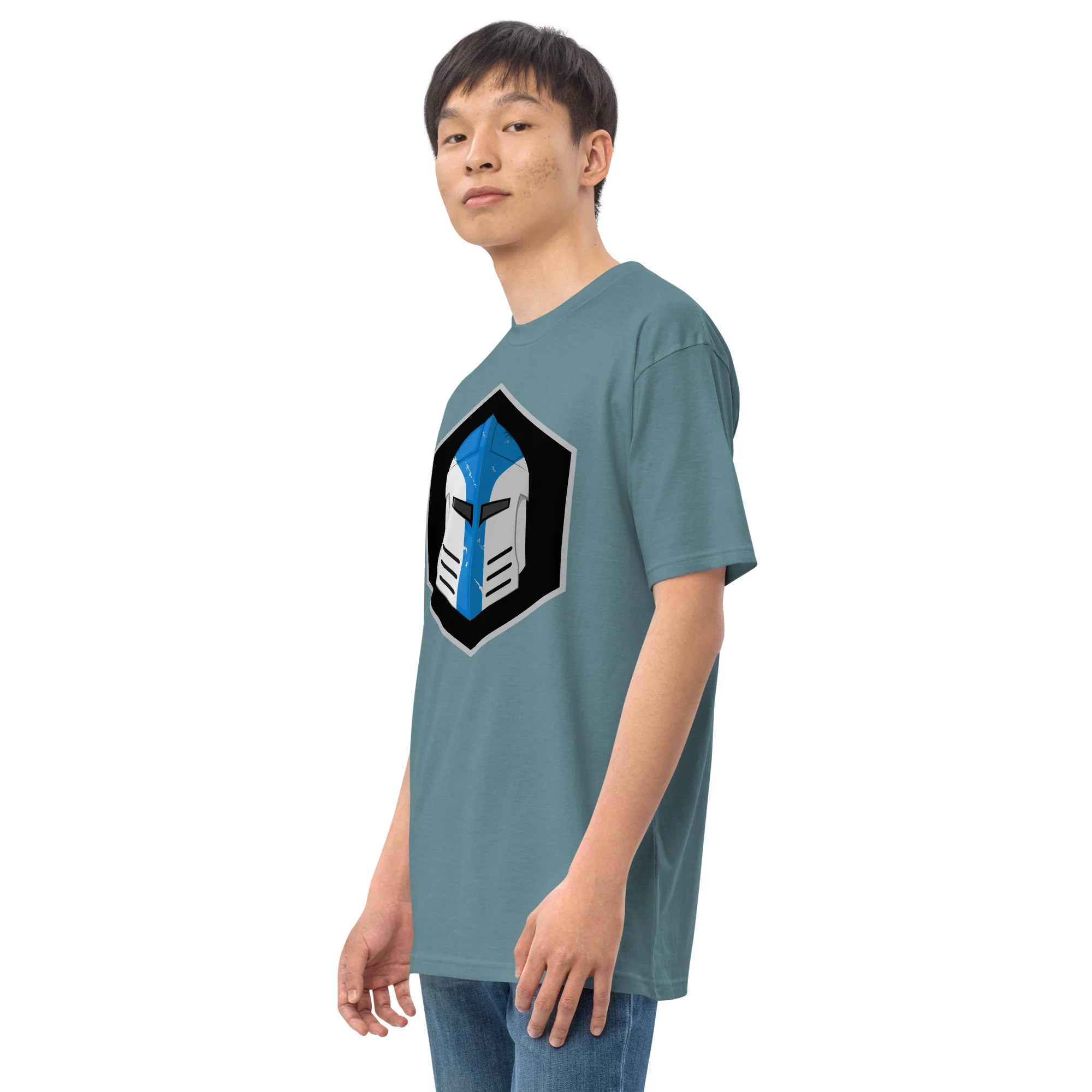 Men’s Premium Heavyweight Tee - Galactic Armory Logo - Image 18