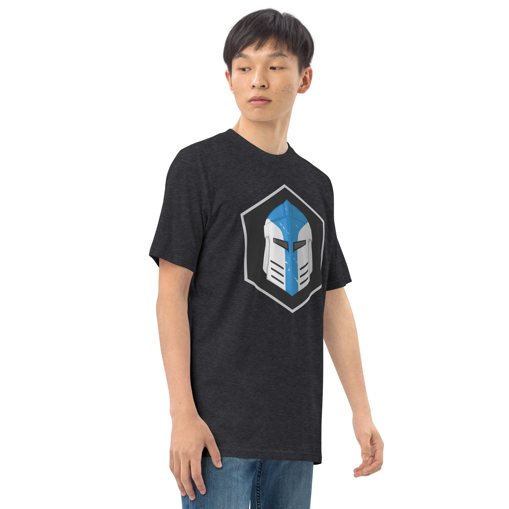 Men’s Premium Heavyweight Tee - Galactic Armory Logo - Image 7