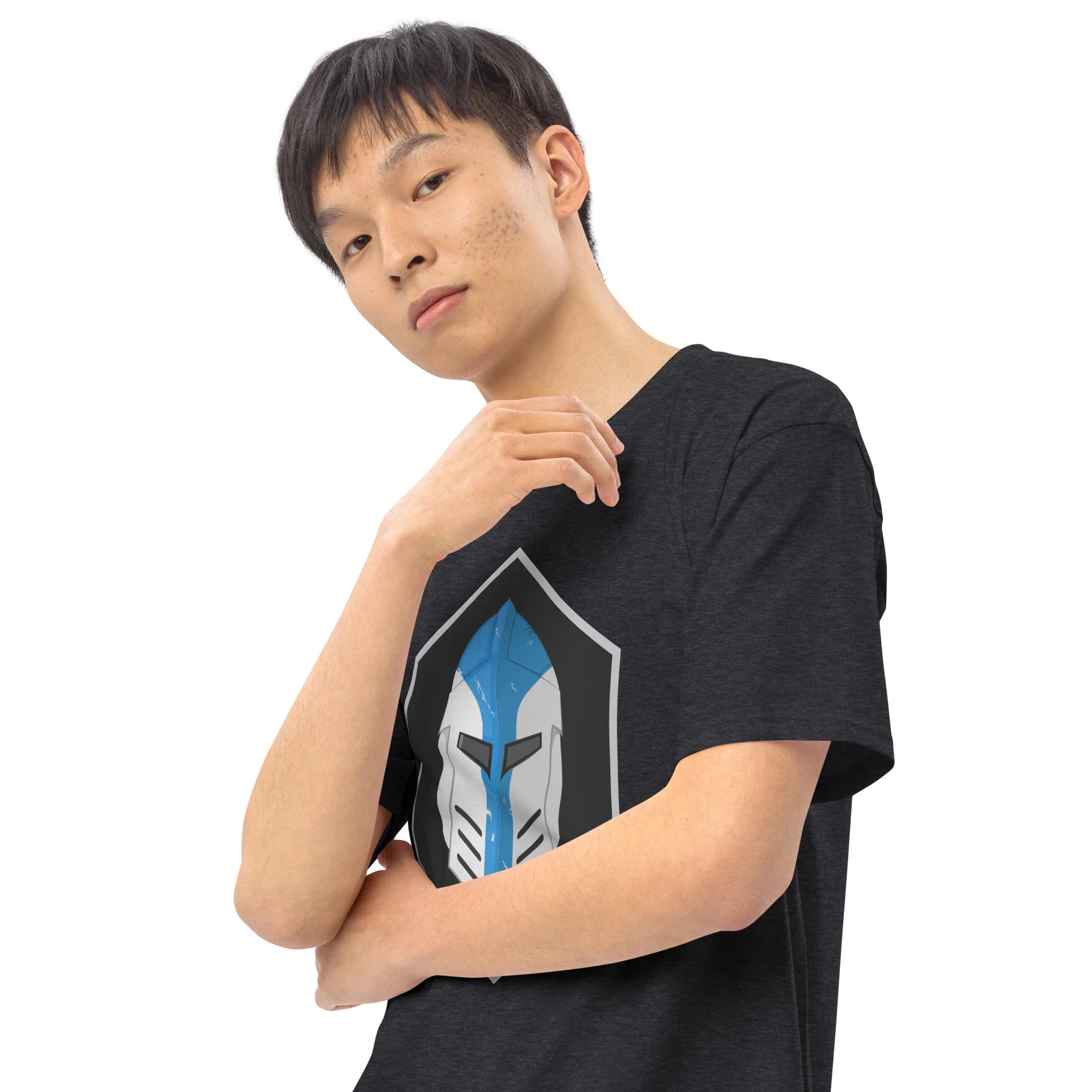 Men’s Premium Heavyweight Tee - Galactic Armory Logo - Image 9